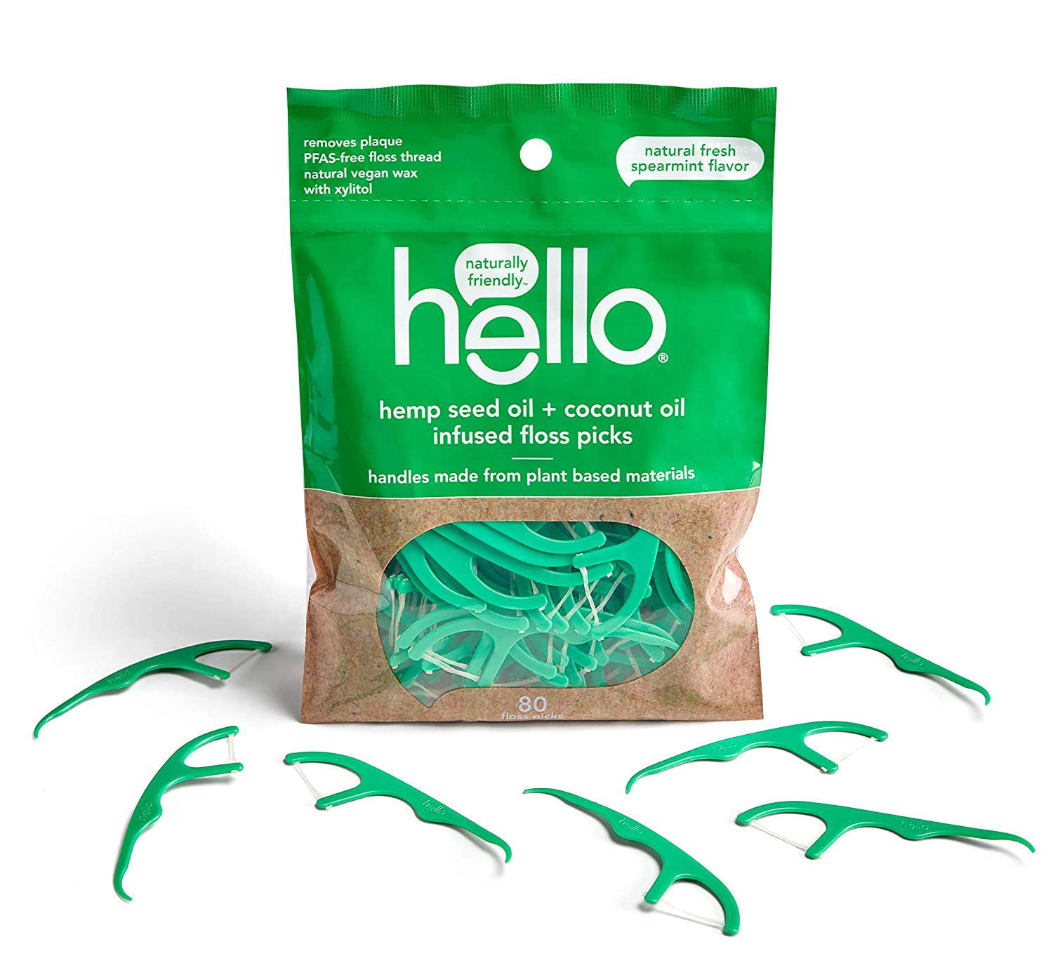 Low Price 30 Meters Natural dental floss pick In Kraft paper bag