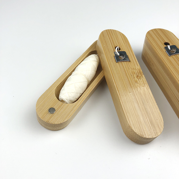 Organic Eco Friendly Biodegradable Dental Floss Pick Yarn Candelilla Waxed  Bamboo Silk Dental Floss