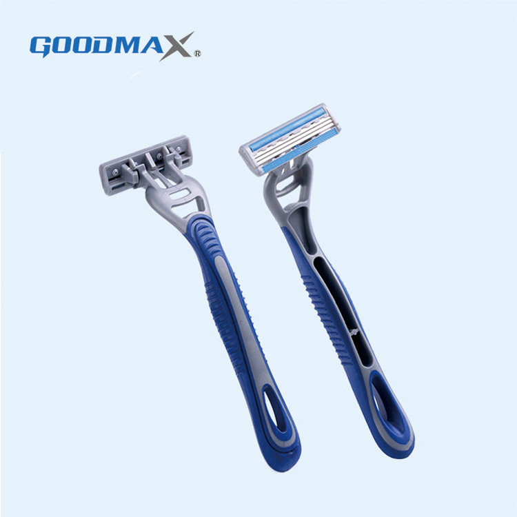 Hot Sale Good Quality Razor Blade Men Shaving Facial Hair Safety Razor 3 Blade