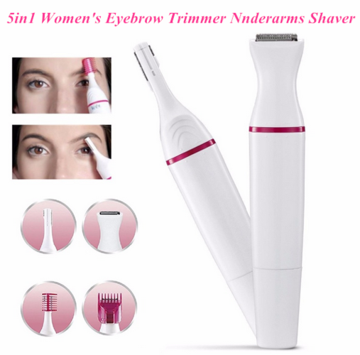 5 in 1 Multifunction Women Hair Removal Electric Shaping Female Shaving Machine Mini Shaver Trimmer Razor for Eyebrow Un