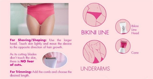 5 in 1 Multifunction Women Hair Removal Electric Shaping Female Shaving Machine Mini Shaver Trimmer Razor for Eyebrow Un