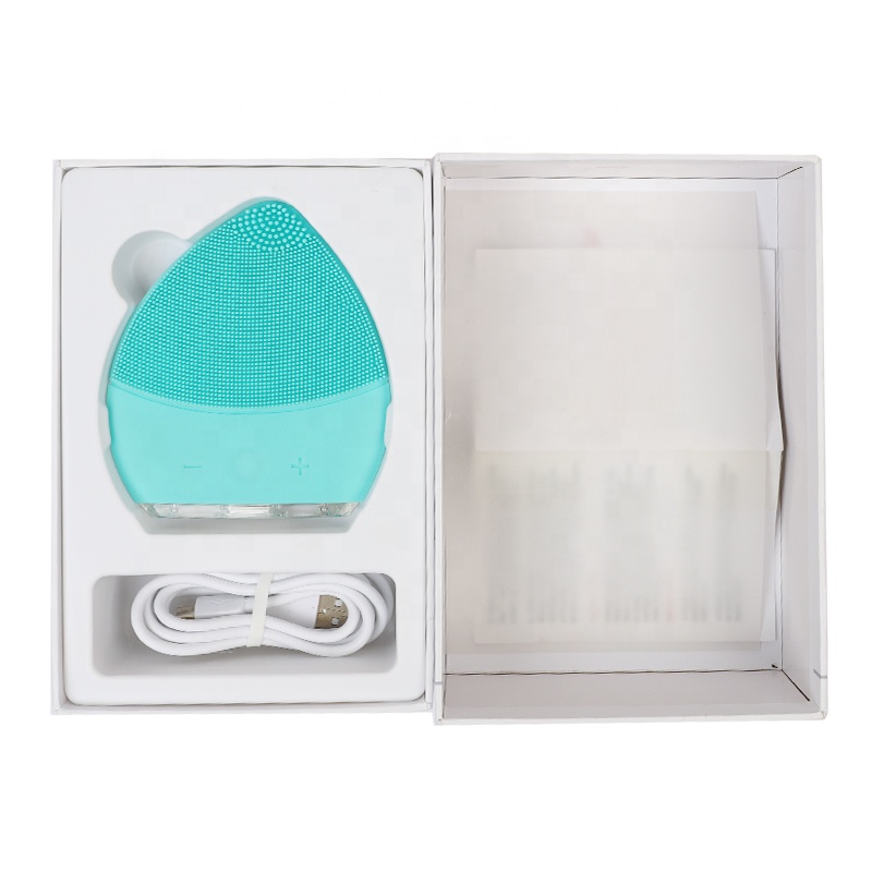 Waterproof Facial Brush USB Facial Brush Silicone Cleansing Brush Soft Skin Care Face Wash Gift Box (ized) Hand Held 80g