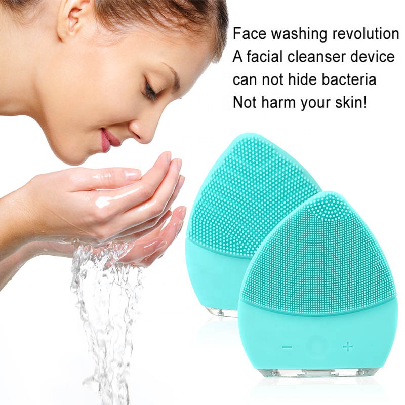 Waterproof Facial Brush USB Facial Brush Silicone Cleansing Brush Soft Skin Care Face Wash Gift Box (ized) Hand Held 80g