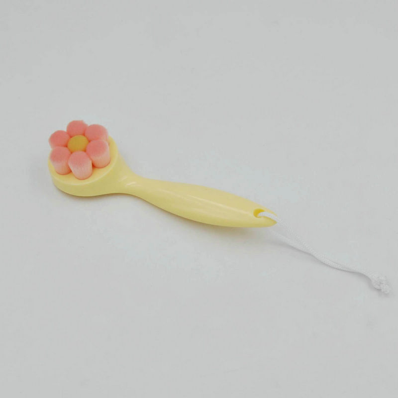 portable heart facial cleansing brush with small MOQ ready to ship good quality new flower design Valentine's Day gifts