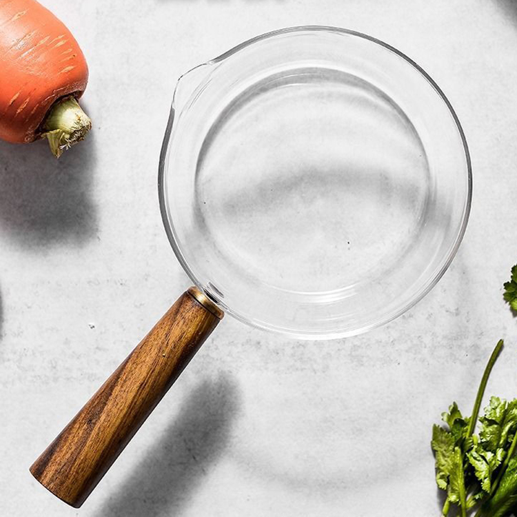  Direct Sales Fashion Clear Heat Resistant Cookware Glass Cooking Pot