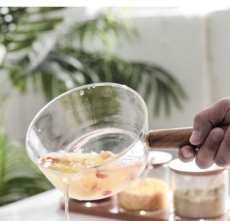  Direct Sales Fashion Clear Heat Resistant Cookware Glass Cooking Pot