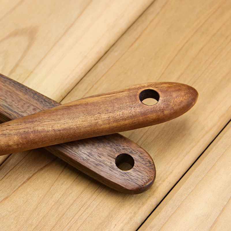 Kitchen Accessories Kitchen Tools Cooking Utensils Reusable Food Grade Cookware Wood Utensil Set for Home