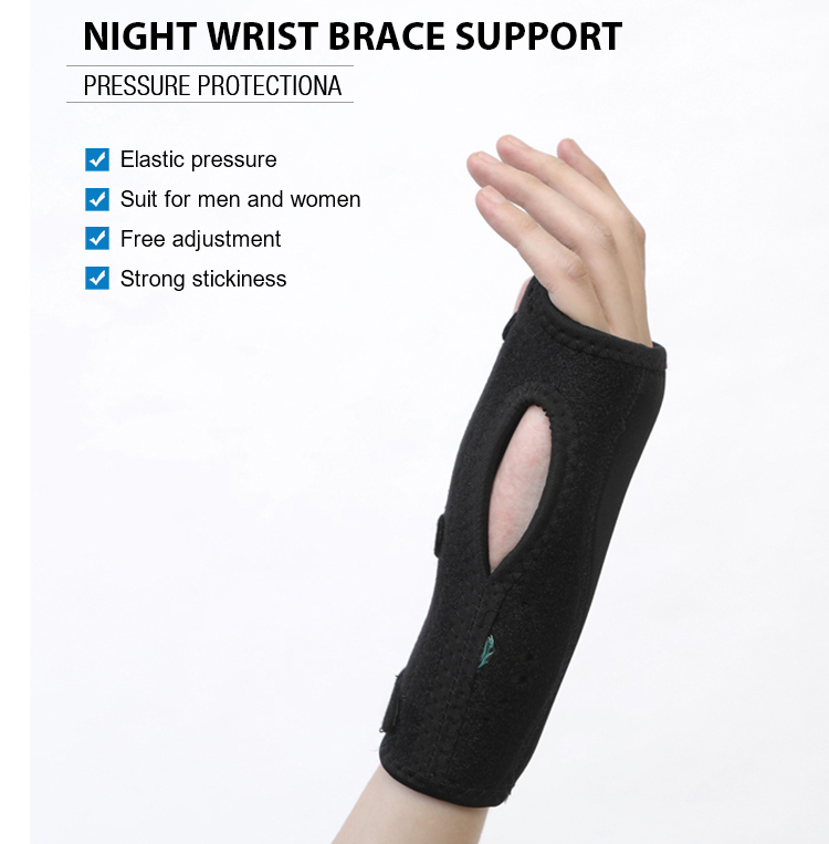 Breathable Neoprene Carpal Tunnel Relieve Treat Wrist Pain Splint Night Wrist Support Brace
