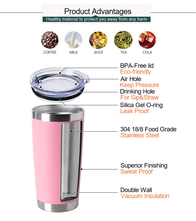 Cheap price 20oz izable vacuum double wall 350ml coffee mug tumbler stainless steel tumbler