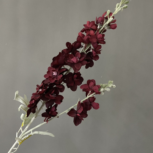 DKB  Artificial Silk Fabric Delphinium 2 Flower Heads White Blue Yellow Purple Yellow Silk Flower Indoor Outdoo