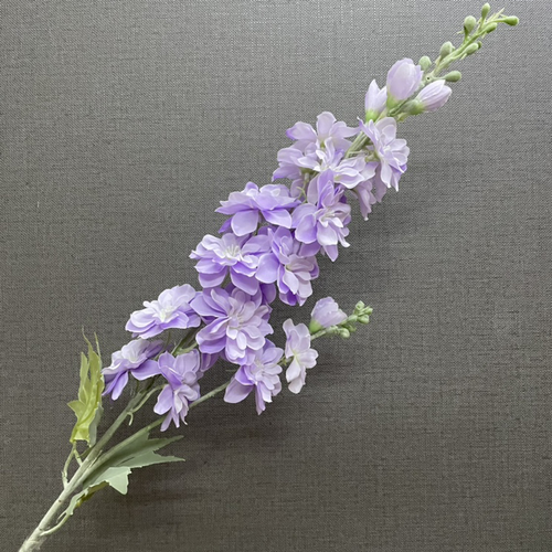 DKB  Artificial Silk Fabric Delphinium 2 Flower Heads White Blue Yellow Purple Yellow Silk Flower Indoor Outdoo