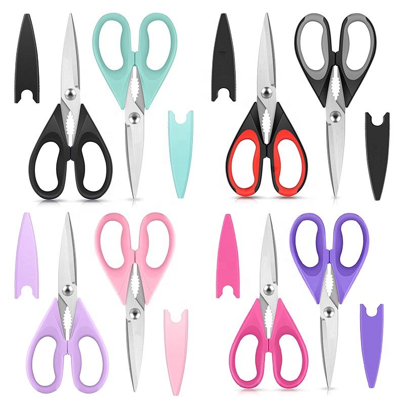 Food Cooking Scissors Stainless Steel Utility Poultry Heavy Duty Meat Scissors Dishwasher Safe All Purpose Kitchen Shear