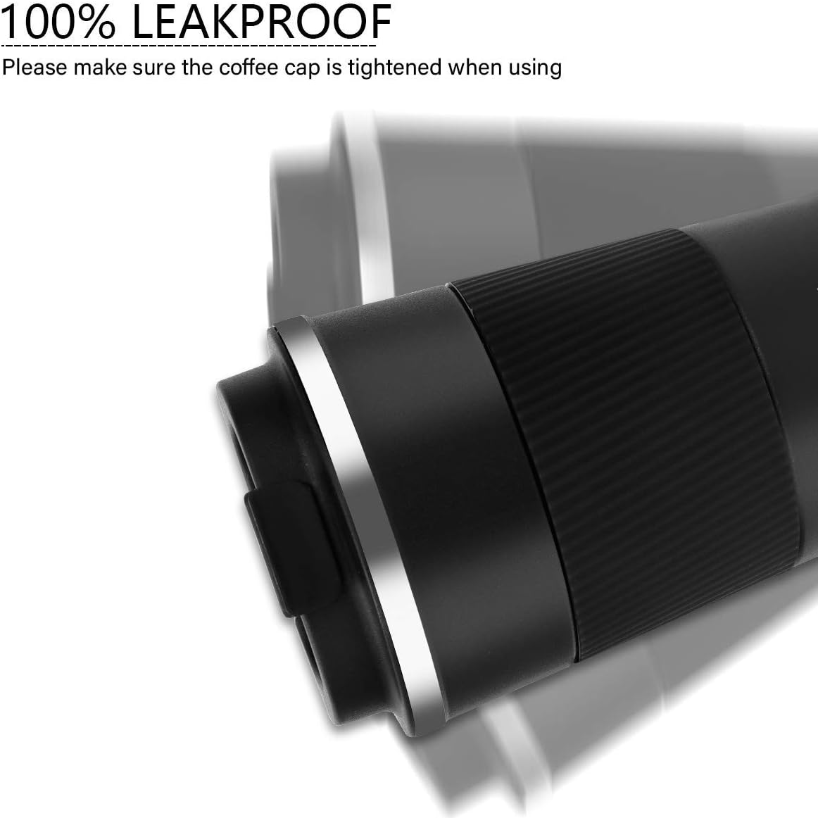 Reusable Leakproof Insulated Stainless Steel Tumbler Travel Car Coffee Mug Cups with Silicone Sleeve