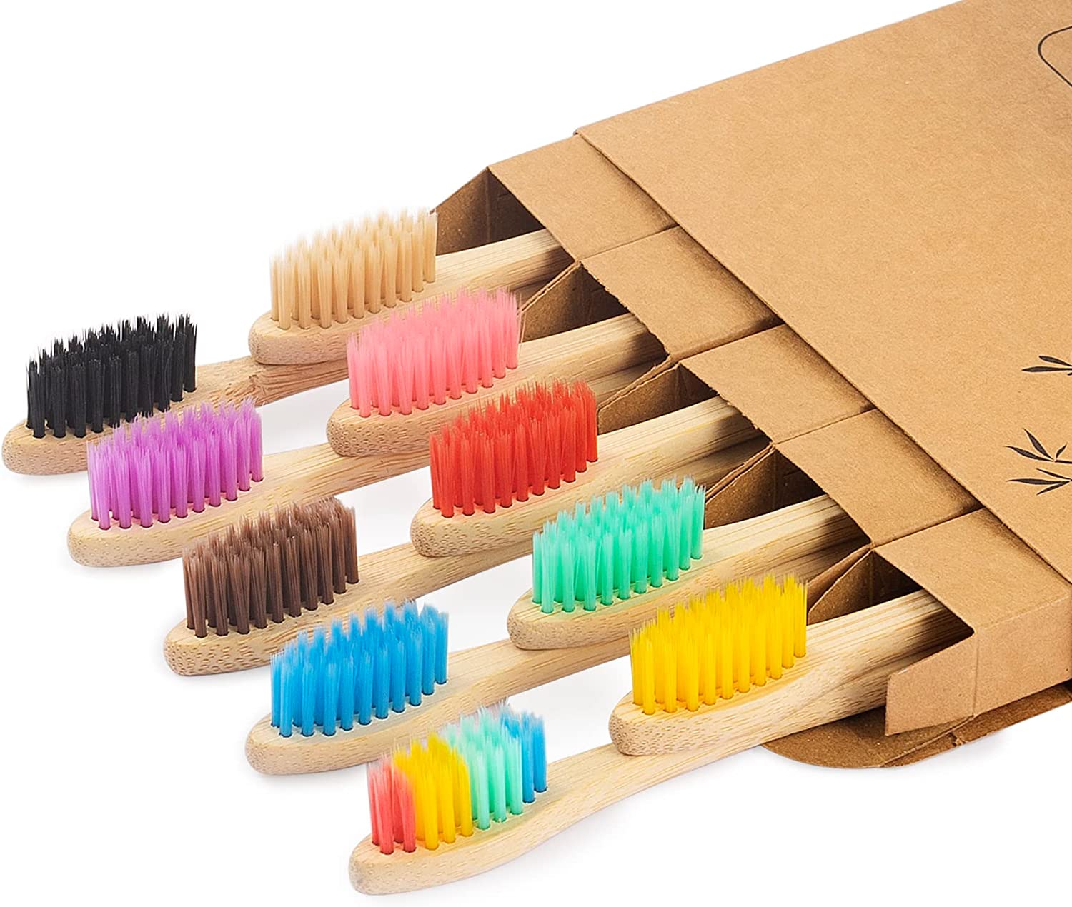 Natural Eco-Friendly BPA Free Soft Bristles Biodegradable Toothbrushes Wooden Tooth Brush