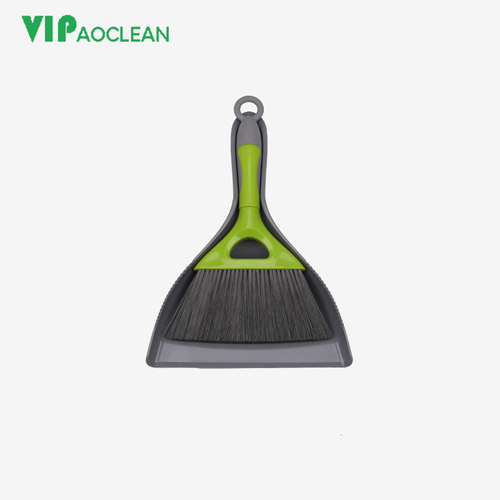 VIPaoclean Small Broom and Dustpan Set Mini Dustpan and Brush Set Hand Broom