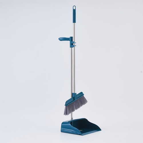 Household Cleaning Windproof Good Quality Materials Long Handle Easy To Sweep Broom And Dustpan Set Easy To Clean