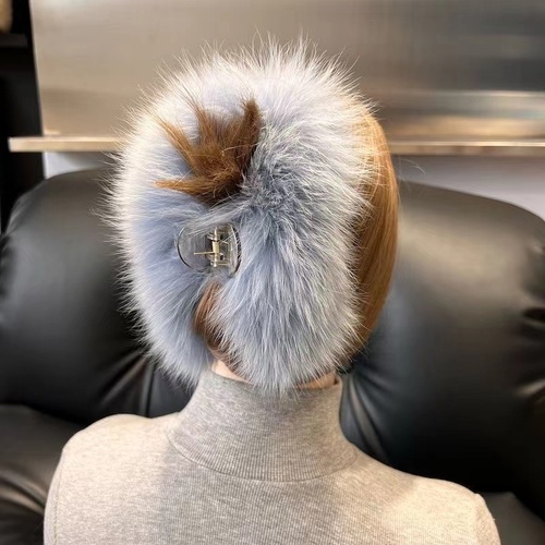 Fashion Real Fur Hair Clip Women Fashion Accessories For Hair Women Fashion Hair Plush Fur Hairpin for Girls Hairpin