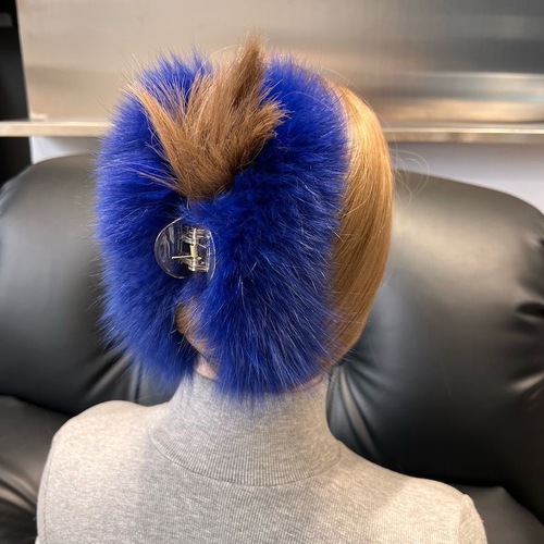 Fashion Real Fur Hair Clip Women Fashion Accessories For Hair Women Fashion Hair Plush Fur Hairpin for Girls Hairpin