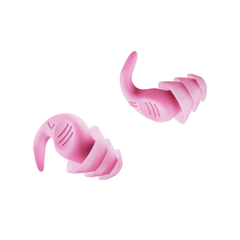 Sleep Aid Noise Reducing Reusable Silicone Earplugs Washable Portable Soundproof Ear Plugs for Sleeping 