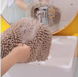 Bathroom Decorative Hand Towel Cute Chenille Soft Hanging Hand Towel 