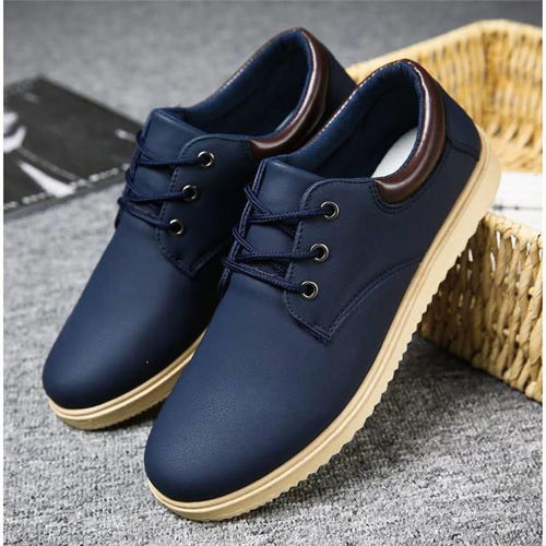 Men's Winter Desert PU Casual Rubber Leather Shoes Boots