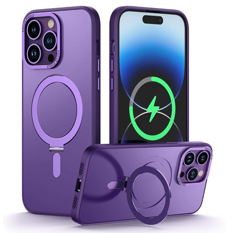 For Mag Safe Kickstand Phone Cover Magnetic Phone Case For iPhone 14 Pro Charging Phone Case