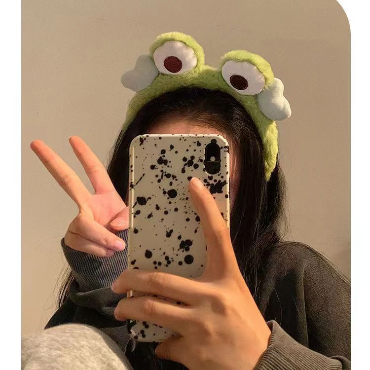 2023 Popular Little Frog Trend Cartoon Funny Hairband Hoops for Girls