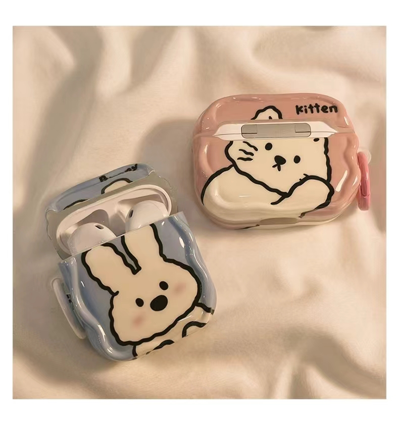 Popular cartoon cute simple wireless earphone protective cover