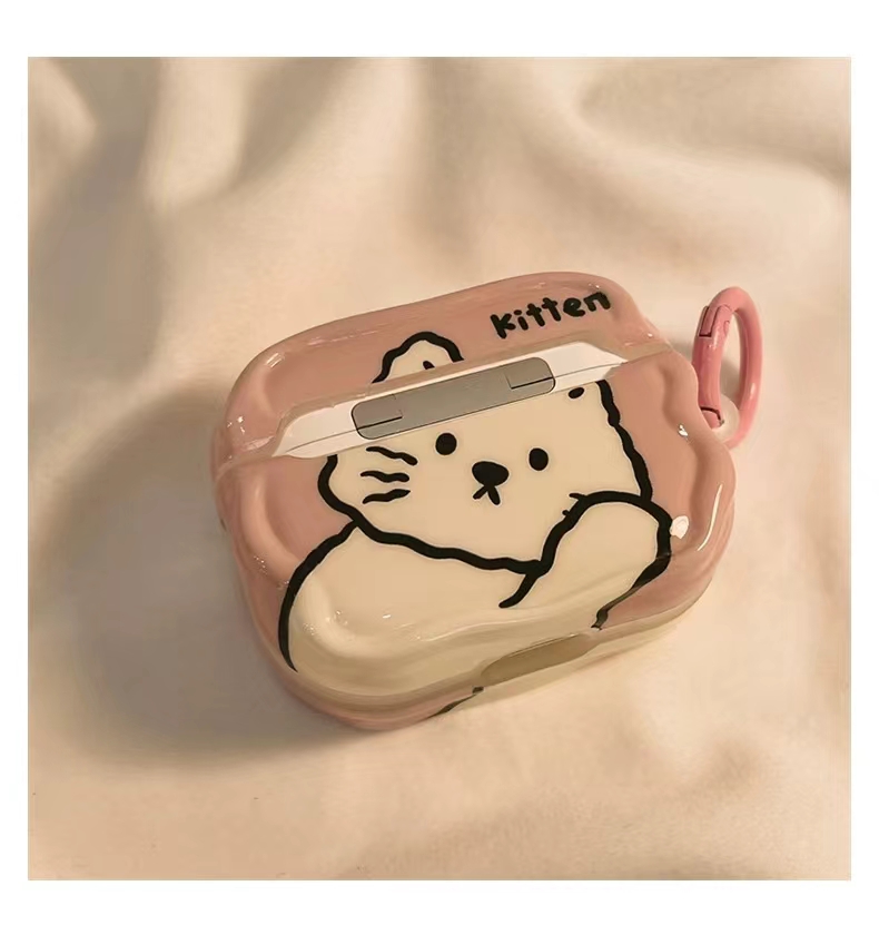 Popular cartoon cute simple wireless earphone protective cover