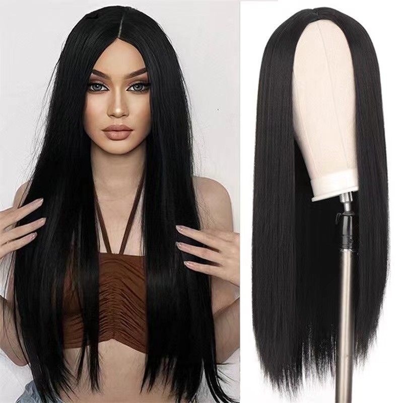New Black Long Hair Wig