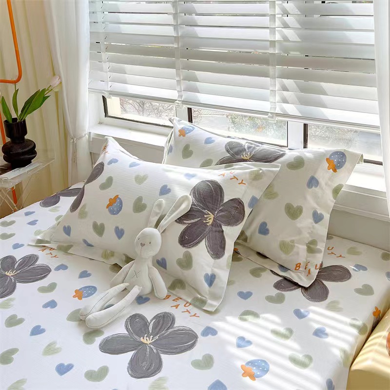 2-Pack Pure Cotton Coarse Fabric Thickened and Enlarged Household Pillowcases 