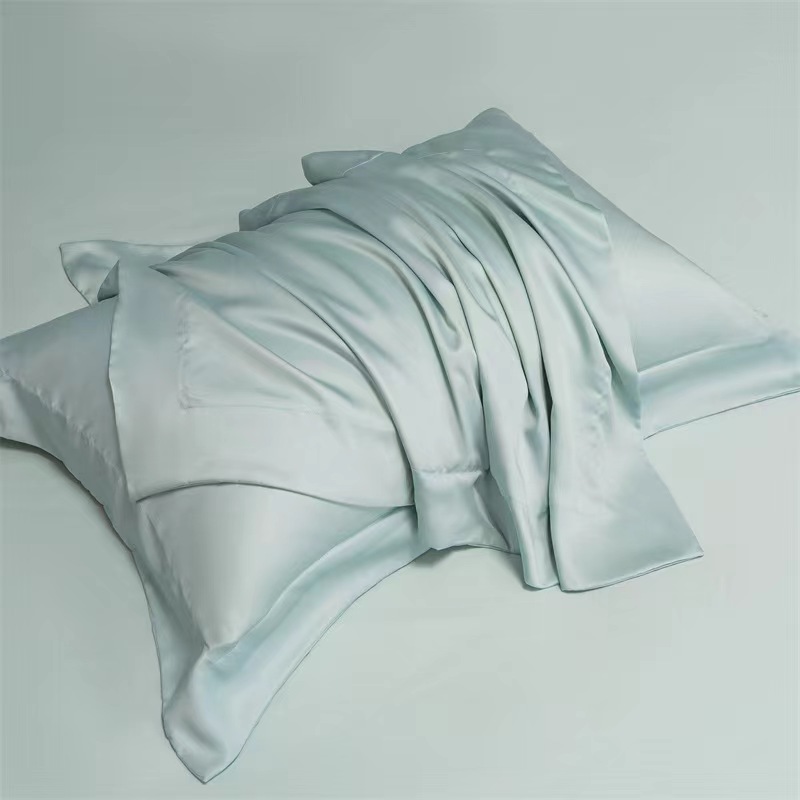 Premium Mulberry Silk Solid Color Summer Ice Silk Pillowcases