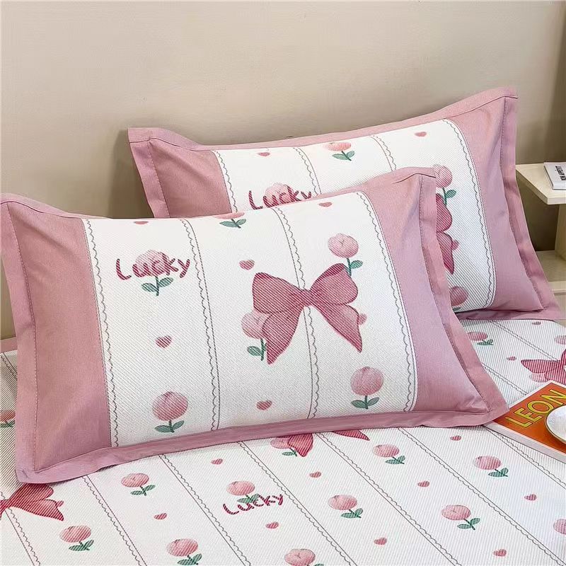 Premium Summer Ice Silk Cartoon Pillowcases set (2 Case)