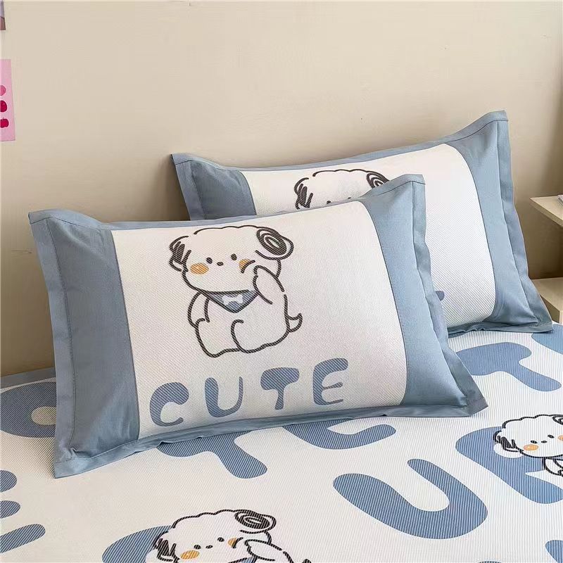 Premium Summer Ice Silk Cartoon Pillowcases set (2 Case)