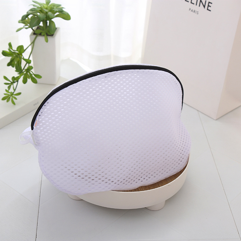 Mesh Shoes Washing Bag White Color Machine Washable Shoe Laundry Bag (1 Piece)