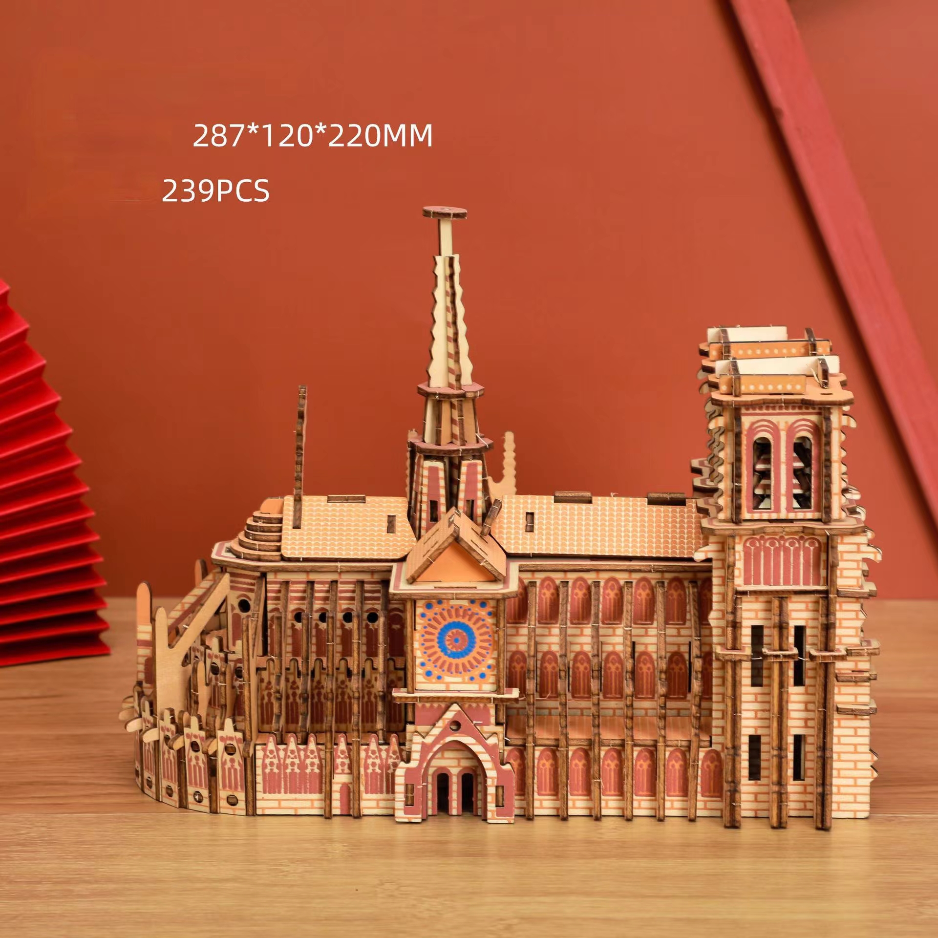 3D Wooden Building Model Puzzle (1 Piece)