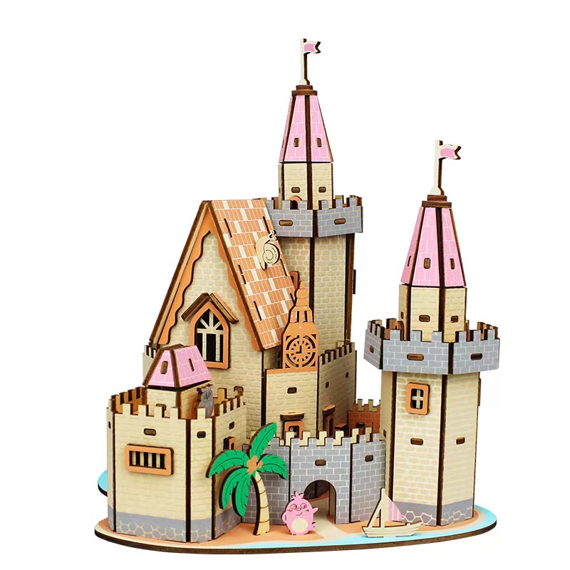 Wooden Brainstorming 3D Puzzle Toy for Girls