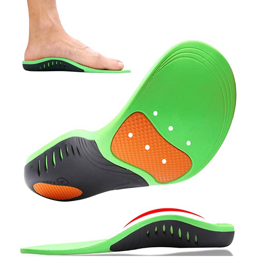 High Arch Orthotic Insoles Plantar Fasciitis Pain Flat Foot Sports Insoles Unisex Arch Support Shock Cushion Insoles