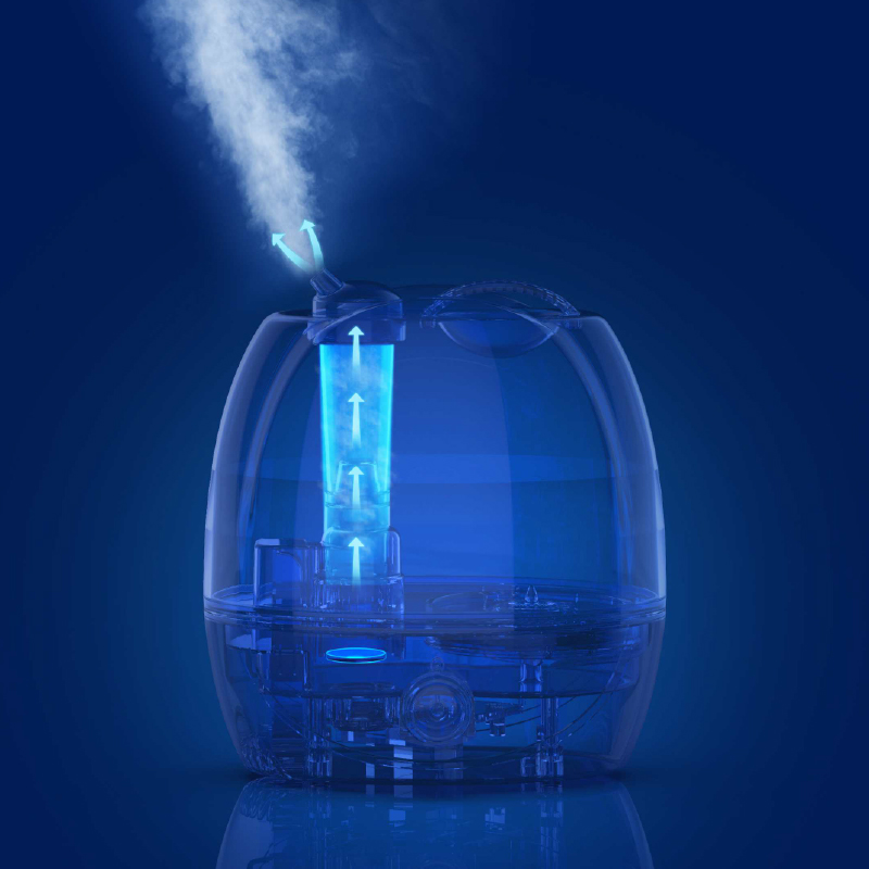 Cool Mist 2.6L 28dB Whisper-Quiet Ultrasonic Humidifier  For Bedroom
