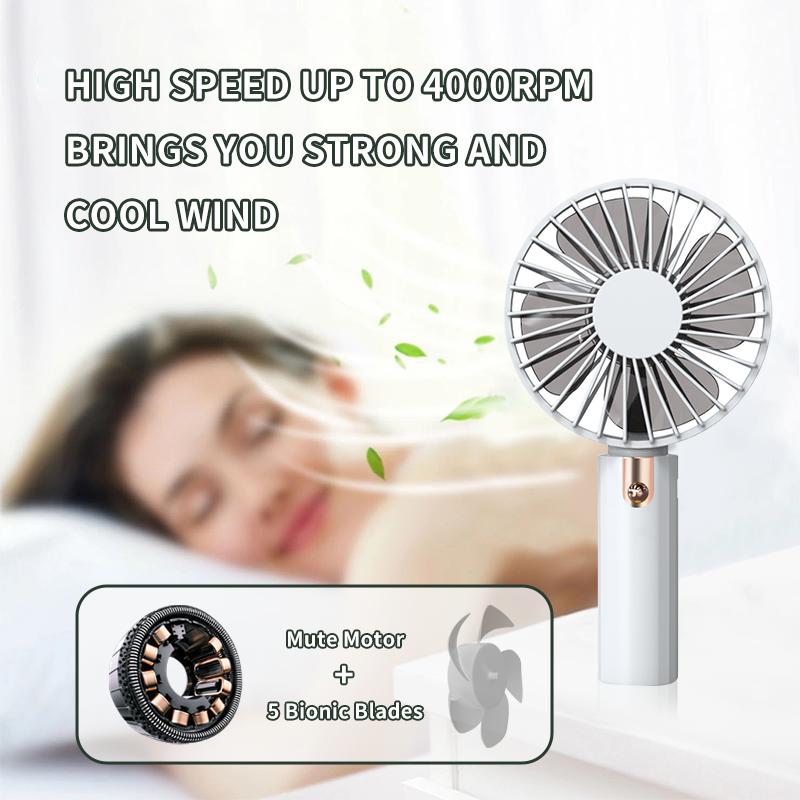 WYWD   Bulk 3 in 1 Personal Small Portable Hand Held Table Usb Charging Fan Rechargeable Mini Handheld Fa