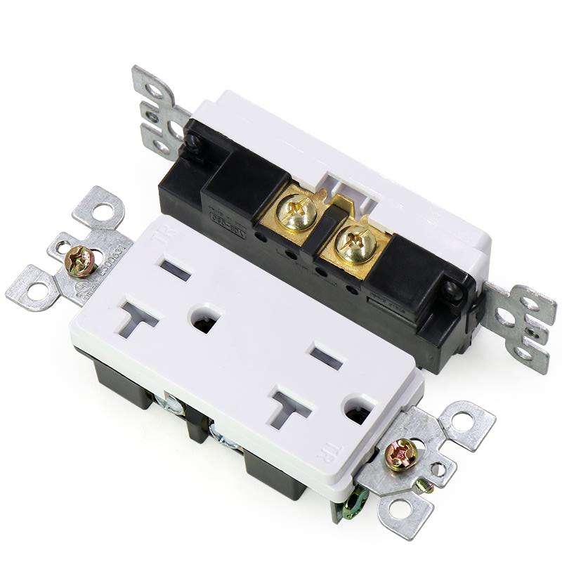 20A American standard power supply double tamper resistant outlet receptacle wall mount socket outlets