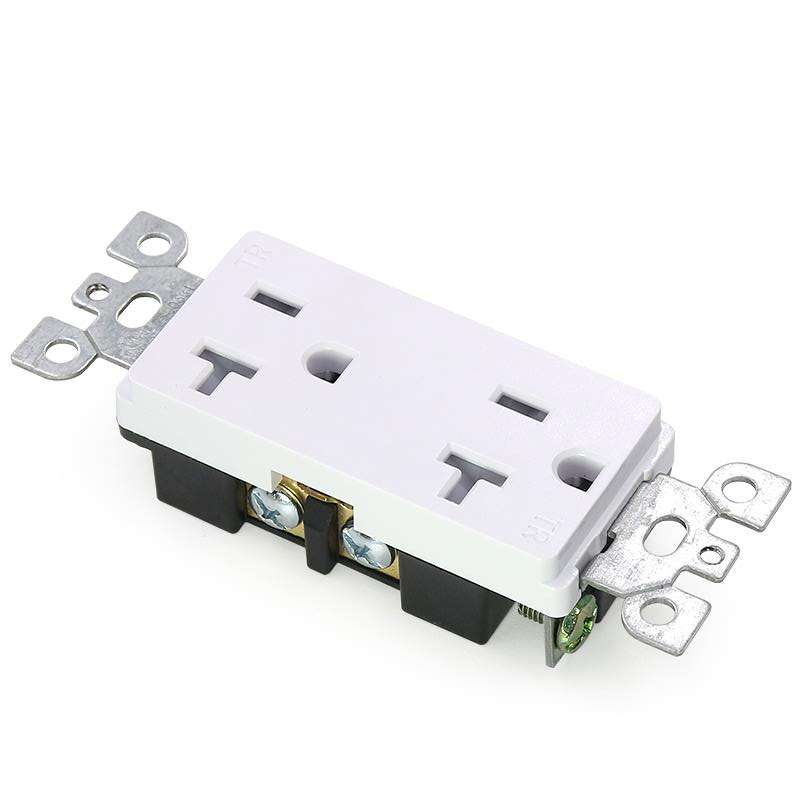 20A American standard power supply double tamper resistant outlet receptacle wall mount socket outlets