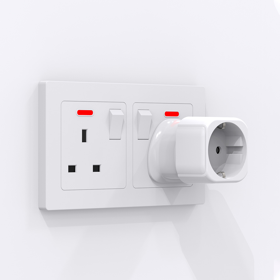 Worldplug Wall Socket Euro to UK plug converter travel charger adapter power outlet plug socket