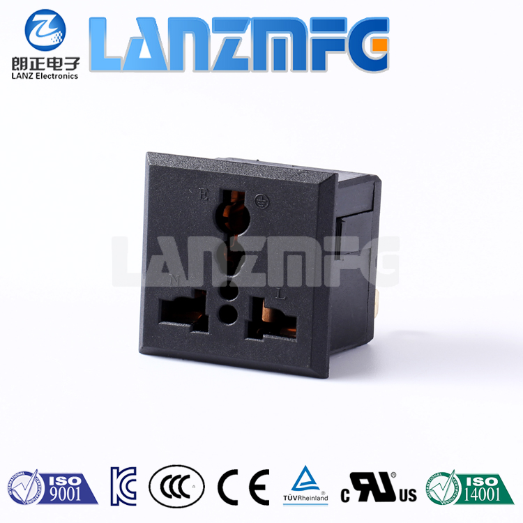 LZ-F-T3 2P Phosphorus copper UPS Power Outlet AC socket IEC INLET Universal