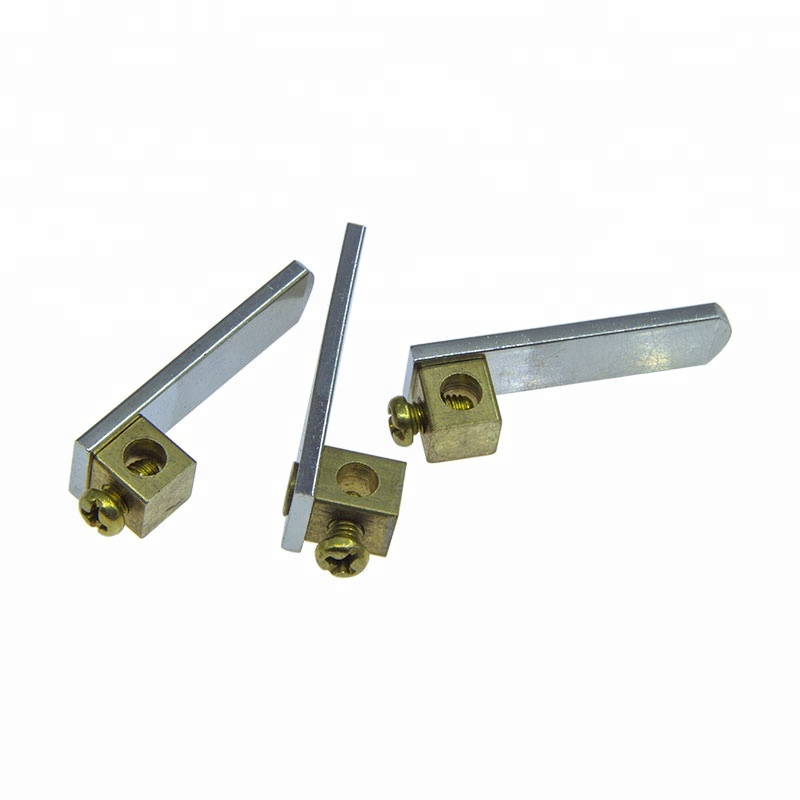 brass electrical plug pins, Chinese flat electrical plug pins. 16A terminal blade pin
