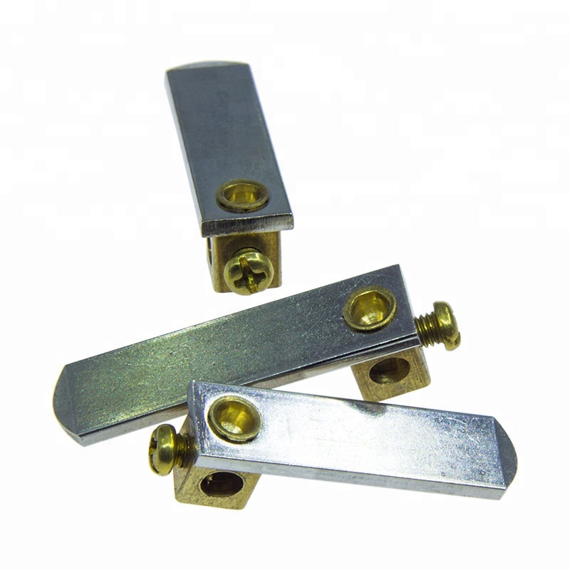 brass electrical plug pins, Chinese flat electrical plug pins. 16A terminal blade pin
