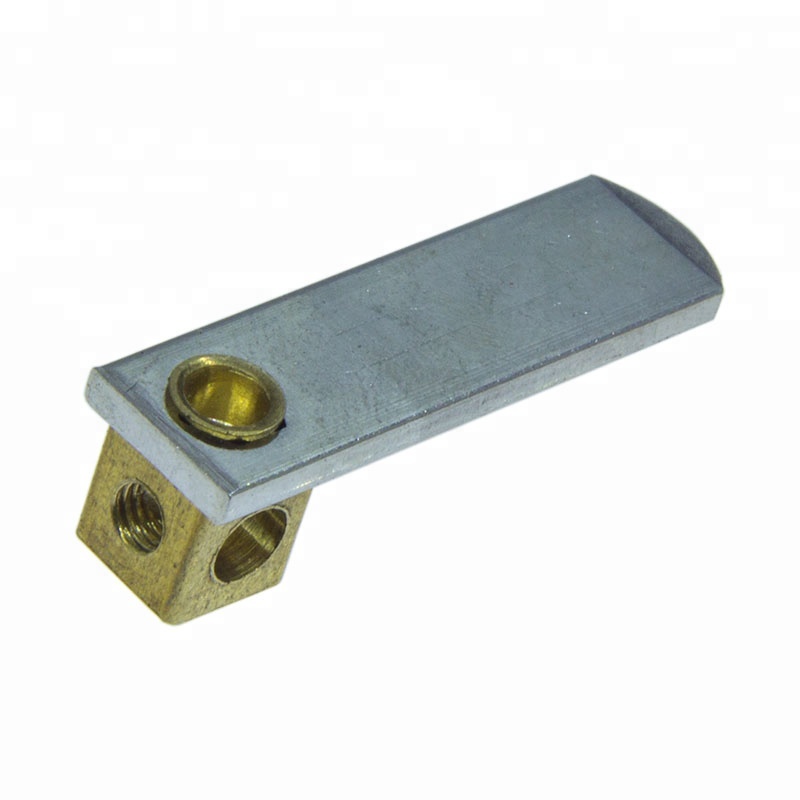 brass electrical plug pins, Chinese flat electrical plug pins. 16A terminal blade pin