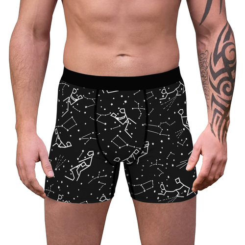 High quality Knitted Printing  shorts High Elastic Waistband soft  Mens boxer briefs Underwear Man