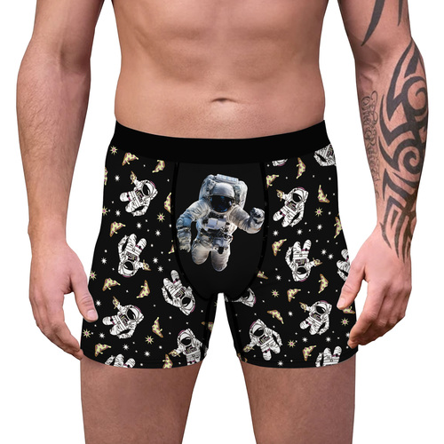High quality Knitted Printing  shorts High Elastic Waistband soft  Mens boxer briefs Underwear Man