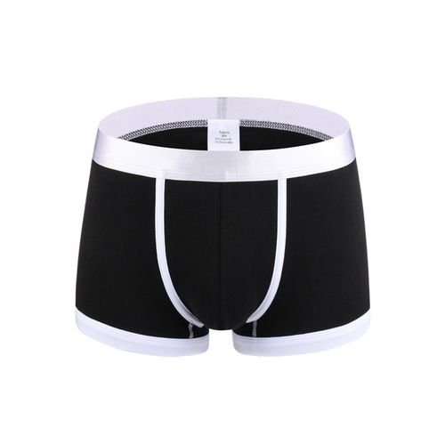 High Quality Pure Cotton Series Man's Boxer Underwear Low-rise Design Sexy White Breathable Men's Boxer